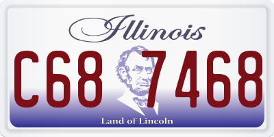 IL license plate C687468