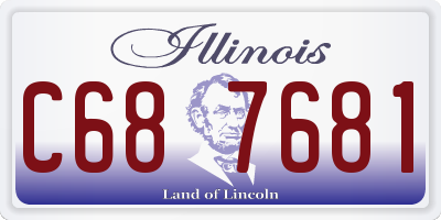 IL license plate C687681