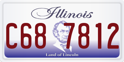 IL license plate C687812