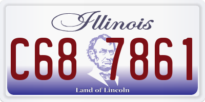 IL license plate C687861