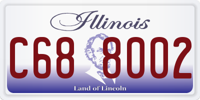 IL license plate C688002