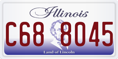 IL license plate C688045