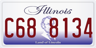 IL license plate C688134