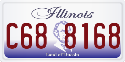 IL license plate C688168