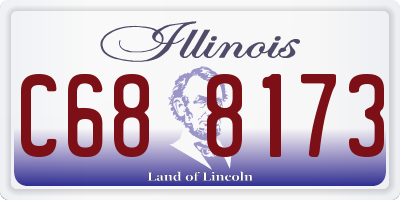 IL license plate C688173