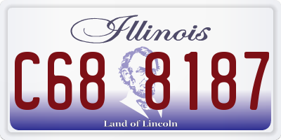 IL license plate C688187