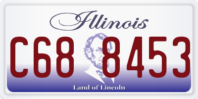 IL license plate C688453