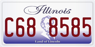 IL license plate C688585
