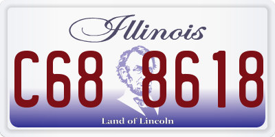 IL license plate C688618