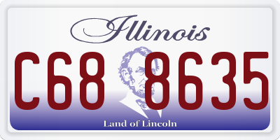 IL license plate C688635