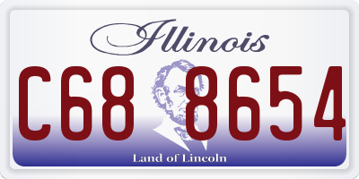 IL license plate C688654