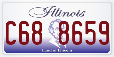 IL license plate C688659