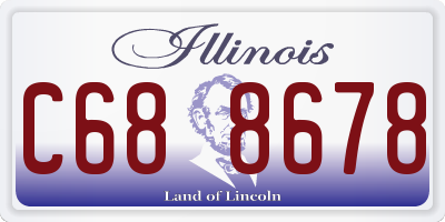 IL license plate C688678