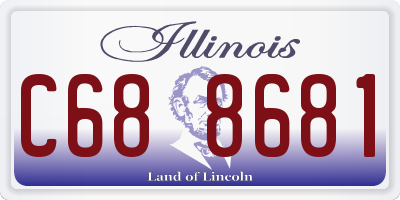 IL license plate C688681