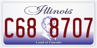 IL license plate C688707