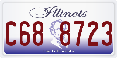 IL license plate C688723