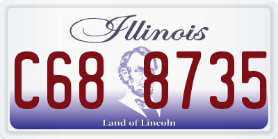 IL license plate C688735