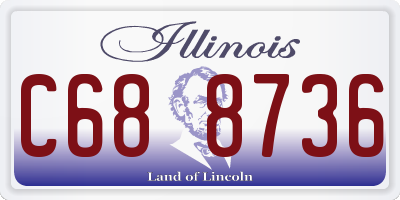 IL license plate C688736