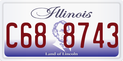 IL license plate C688743