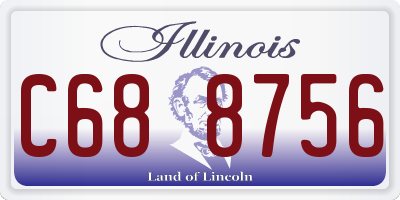 IL license plate C688756