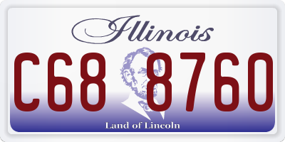 IL license plate C688760