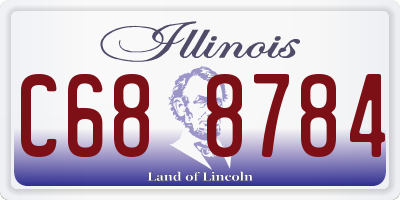 IL license plate C688784
