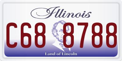 IL license plate C688788