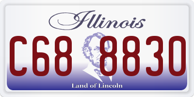 IL license plate C688830