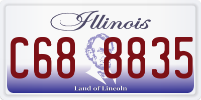 IL license plate C688835