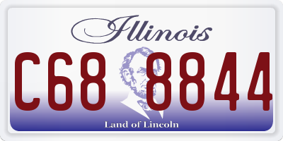 IL license plate C688844