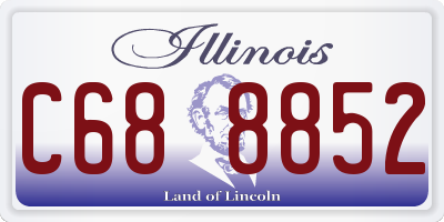 IL license plate C688852