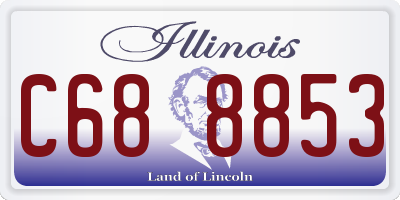 IL license plate C688853