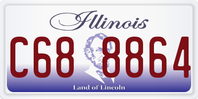 IL license plate C688864