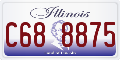 IL license plate C688875