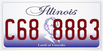 IL license plate C688883