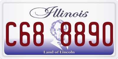 IL license plate C688890