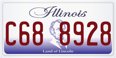 IL license plate C688928