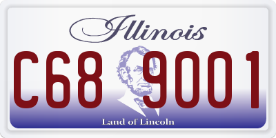 IL license plate C689001