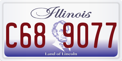 IL license plate C689077