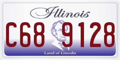 IL license plate C689128