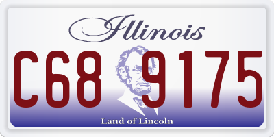IL license plate C689175