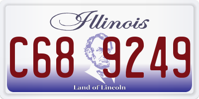 IL license plate C689249