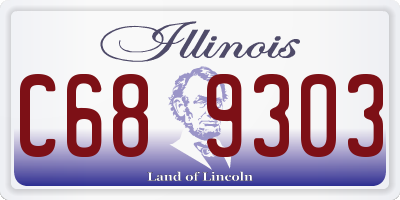 IL license plate C689303