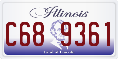 IL license plate C689361