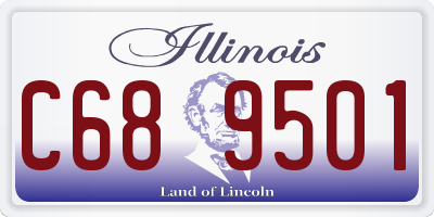 IL license plate C689501