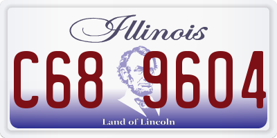 IL license plate C689604
