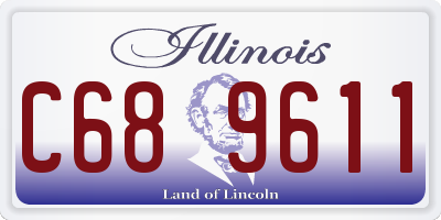 IL license plate C689611