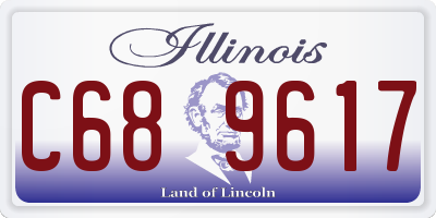 IL license plate C689617