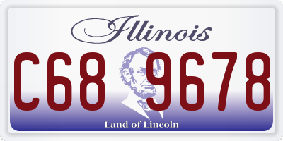 IL license plate C689678