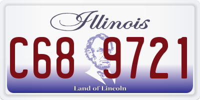 IL license plate C689721